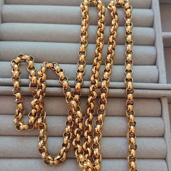 Monet Long Rolo Chain Necklace 36" - Picture 8 of 12